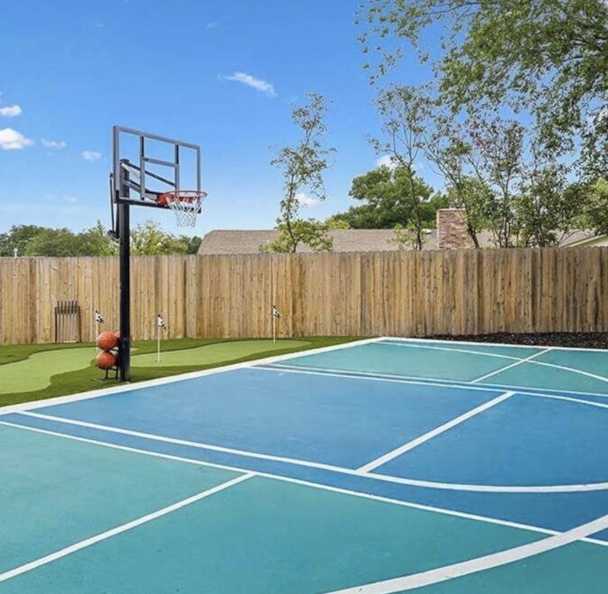 Pickleball and basketball court